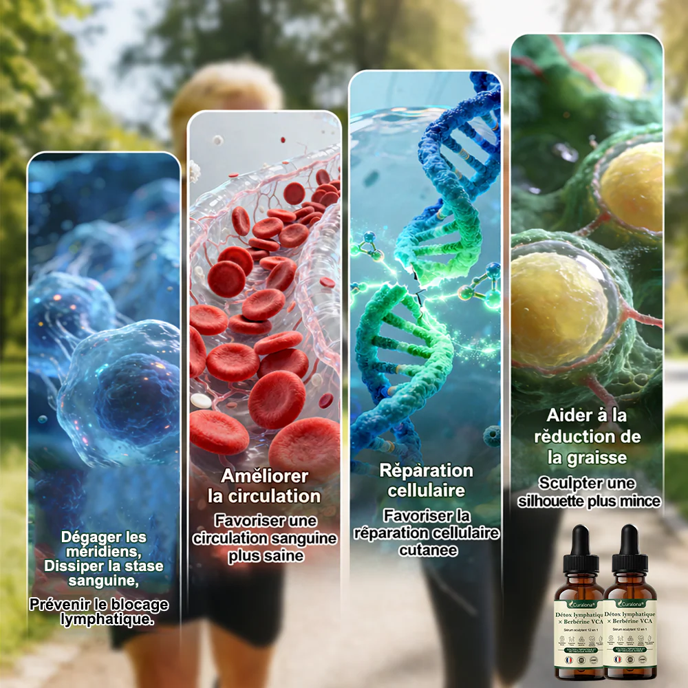 🔥 NOUVEAUTÉ | 🇫🇷 Curalona® Sérum Sculptant 12-en-1 Détox Lymphatique × Berbérine ,Élimine les toxines, aide à brûler les graisses tenaces, lisse les rides et soutient le confort articulaire. - Image 13