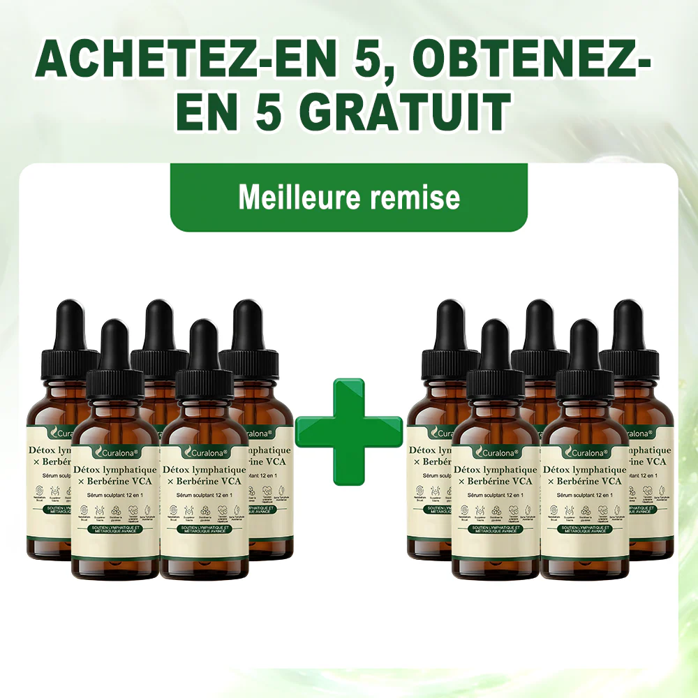 🔥 NOUVEAUTÉ | Curalona® Sérum Sculptant 12-en-1 Détox Lymphatique × Berbérine ,Élimine les toxines, aide à brûler les graisses tenaces, lisse les rides et soutient le confort articulaire. - Image 19