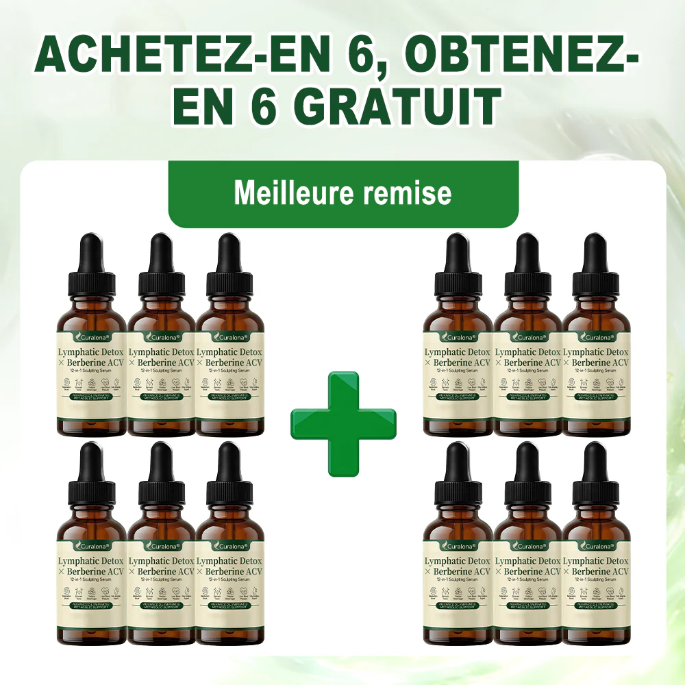 🔥 NOUVEAUTÉ | Curalona® Sérum Sculptant 12-en-1 Détox Lymphatique × Berbérine ,Élimine les toxines, aide à brûler les graisses tenaces, lisse les rides et soutient le confort articulaire. - Image 20