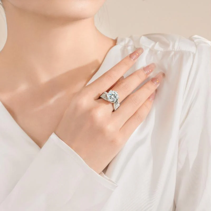 ⭐ Évalué parmi les meilleurs丨Purelora™💍Bague Diamant Moissanite Magnetology | Profitez des bienfaits de la thérapie magnétique, du titane et du moissanite pour améliorer le bien-être, la circulation sanguine et la combustion des graisses. - Image 6