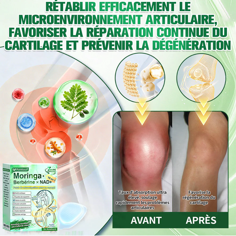 💖𝑷𝒉𝒂𝒓𝒎𝒂𝒄𝒊𝒆 𝑶𝒇𝒇𝒊𝒄𝒊𝒆𝒍𝒍𝒆💖 |  Purelora® Moringa · Berbérine Patch 10-en-1 aux Nano-Micro-Aiguilles et Cryo-Gel ✅𝐏𝐨𝐮𝐫 𝐥’𝐨𝐛é𝐬𝐢𝐭é, 🅟🅔🅐🅤 🅡🅔🅛â🅒🅗é🅔,𝐝𝐢𝐚𝐛è𝐭𝐞, 𝐚𝐩𝐧é𝐞 𝐝𝐮 𝐬𝐨𝐦𝐦𝐞𝐢𝐥, 𝐩𝐫𝐨𝐛𝐥è𝐦𝐞𝐬 𝐚𝐫𝐭𝐢𝐜𝐮𝐥𝐚𝐢𝐫𝐞𝐬, 𝐞𝐭 𝐛𝐢𝐞𝐧 𝐩𝐥𝐮𝐬 - Image 7