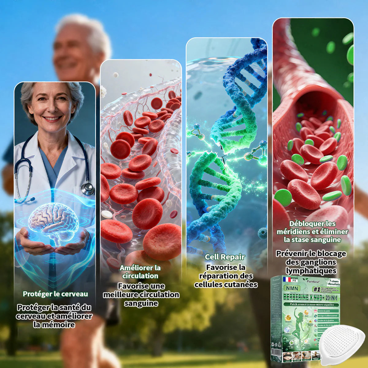 🏥Pharmacie en ligne française | 🇫🇷 p𝒖𝒓𝒆𝒍𝒐𝒓𝒂® NAD × 𝑬𝑮𝑪𝑮 20-𝒆𝒏-𝟏 𝐏𝐚𝙩𝙘𝙝 𝙈𝙞𝙘𝙧𝙤𝙣é𝙚𝒅𝒍𝒆 𝑨𝒗𝒂𝐧𝐜é 𝙉𝙖𝒏𝒐 (𝐔𝐧𝐞 𝐬𝐞𝐮𝐥𝐞 𝐟𝐨𝐢𝐬 𝐩𝐚𝐫 𝐣𝐨𝐮𝐫, 𝐜𝐡𝐚𝐧𝐠𝐞𝐦𝐞𝐧𝐭𝐬 𝐯𝐢𝐬𝐢𝐛𝐥𝐞𝐬 𝐞𝐧 𝟕 𝐣𝐨𝐮𝐫𝐬) ✅𝐏𝐨𝐮𝐫 𝐥’𝐨𝐛é𝐬𝐢𝐭é, 🅟🅔🅐🅤 🅡🅔🅛â🅒🅗é🅔,𝐝𝐢𝐚𝐛è𝐭𝐞, 𝐚𝐩𝐧é𝐞 𝐝𝐮 𝐬𝐨𝐦𝐦𝐞𝐢𝐥, 𝐩𝐫𝐨𝐛𝐥è𝐦𝐞𝐬 𝐚𝐫𝐭𝐢𝐜𝐮𝐥𝐚𝐢𝐫𝐞𝐬, 𝐞𝐭 𝐛𝐢𝐞𝐧 𝐩𝐥𝐮𝐬 - Image 11